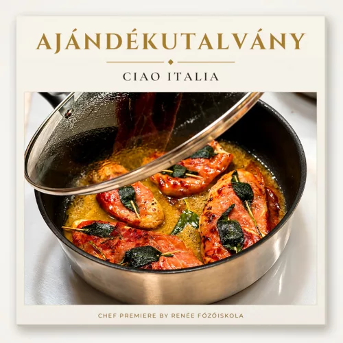 Ciao Italia főzőtanfolyam ajándékutalvány – Chef Premiere by Renée