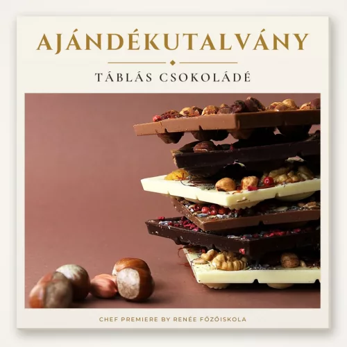 Kézzel öntött csokoládétáblák toppingokkal – táblás csokoládé tanfolyam ajándékutalvány
