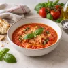 Pappa al pomodoro – toszkán paradicsomos kenyérleves bazsalikommal