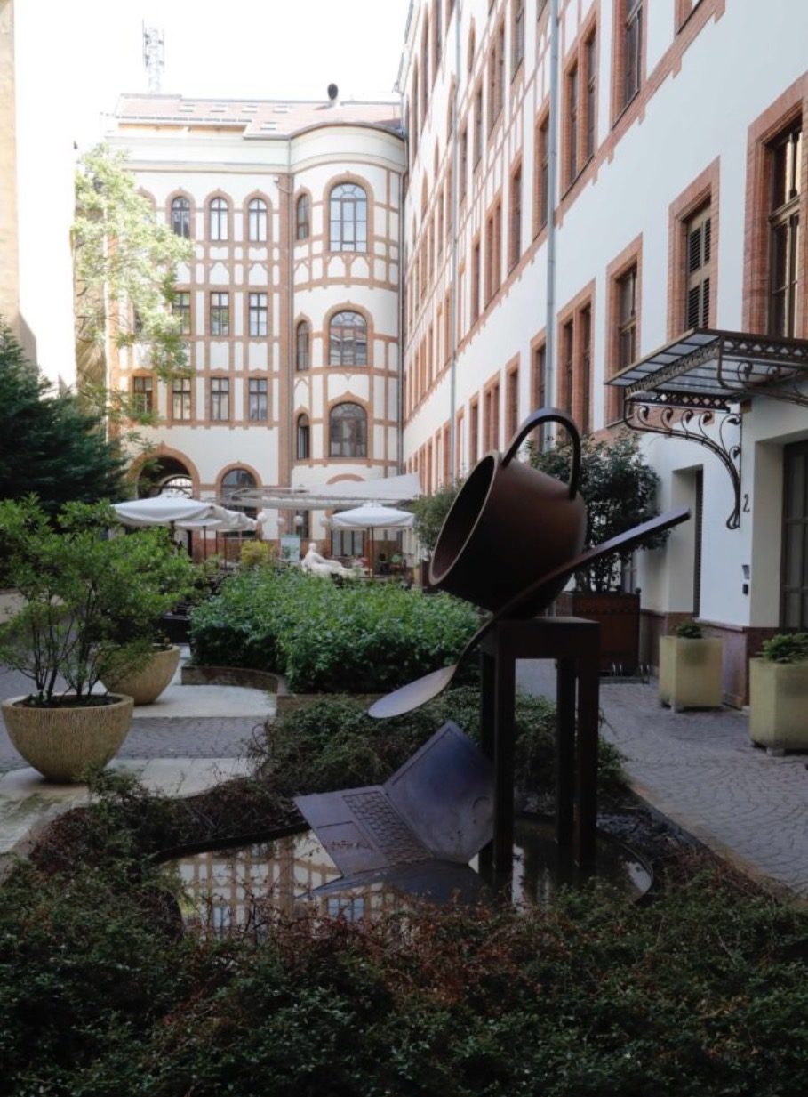 A Merkúr Palota belső udvara, céges rendezvényhelyszín Budapest belvárosában